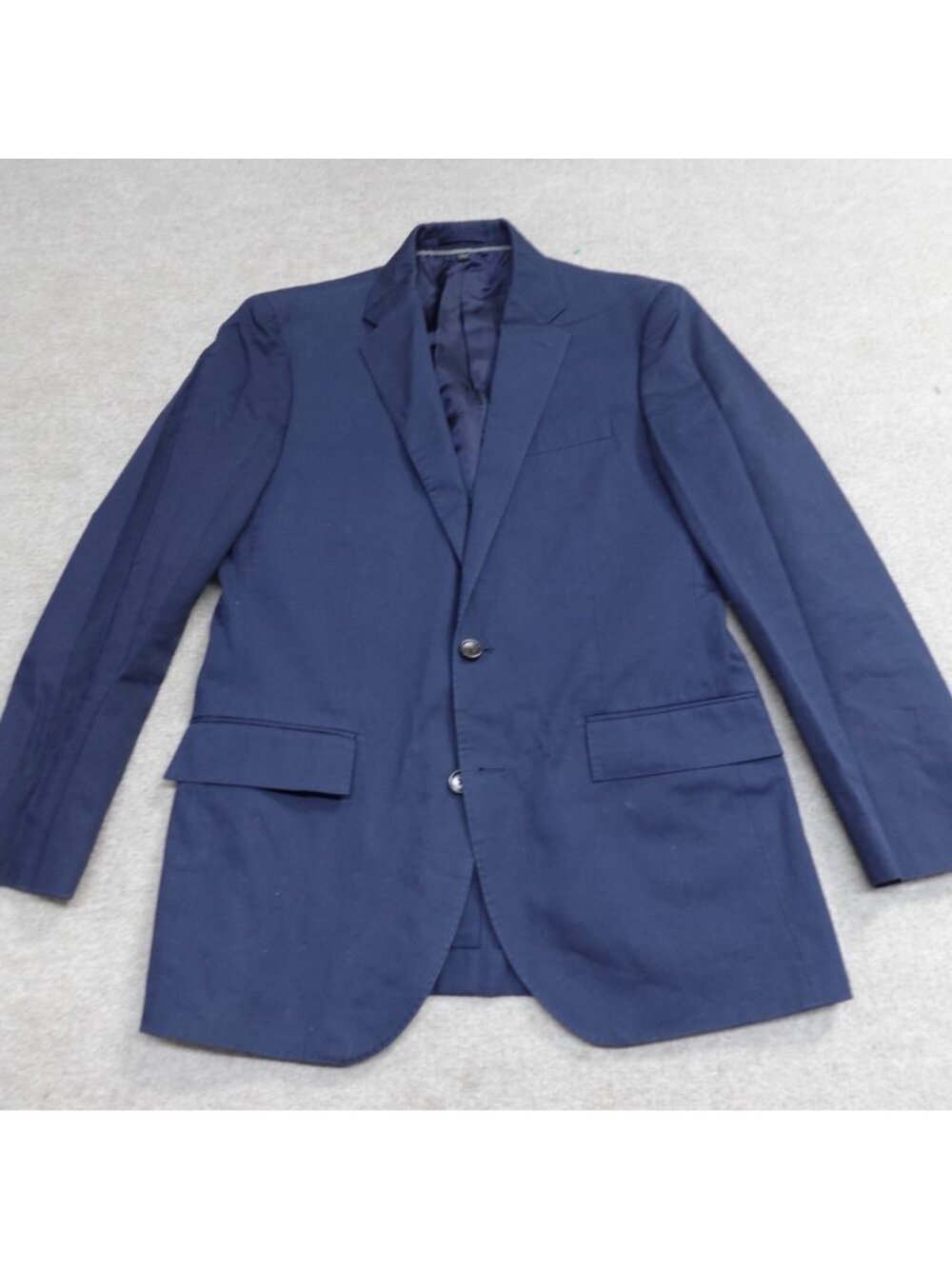 J.Crew Blazer 38R Blue Half Lined Larusmiani Ludlow Slim
